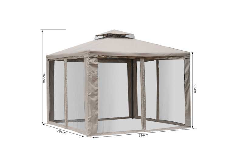 Outsunny Outdoor Leisure Gazebo Tent with Breezy Netting – Family Garden Shelter, Weather-Resistant, Easy Setup | Wowcher Outsunny Outdoor Leisure Gazebo Tent with Breezy Netting – Family Garden Shelter, Weather-Resistant, Easy Setup | Wowcher