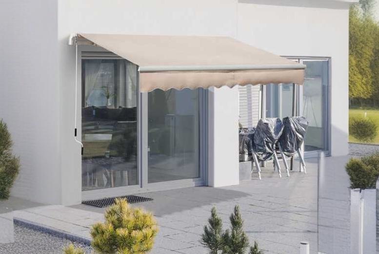 Outsunny UV-Protective Aluminum Window Awning Canopy, 3x2m