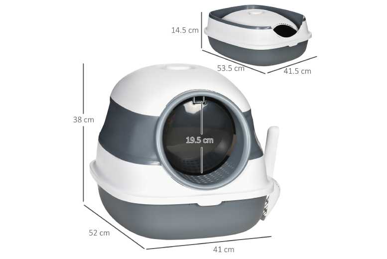 Premium Hooded Cat Litter Tray – Modern, Spacious & Odour-Controlled Cat Toilet | Wowcher