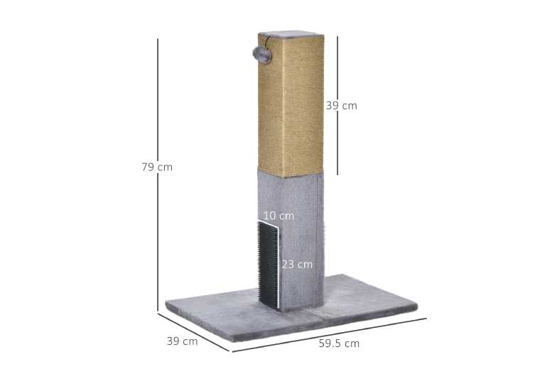 Deluxe 79cm Jute Climbing Cat Scratching Post | Wowcher