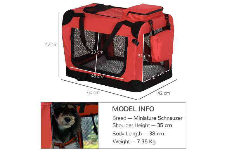 Pawhut Red Folding Small Pet Cage – Portable Rabbit, Guinea Pig & Hamster Carrier, Sturdy & Easy Store | Wowcher