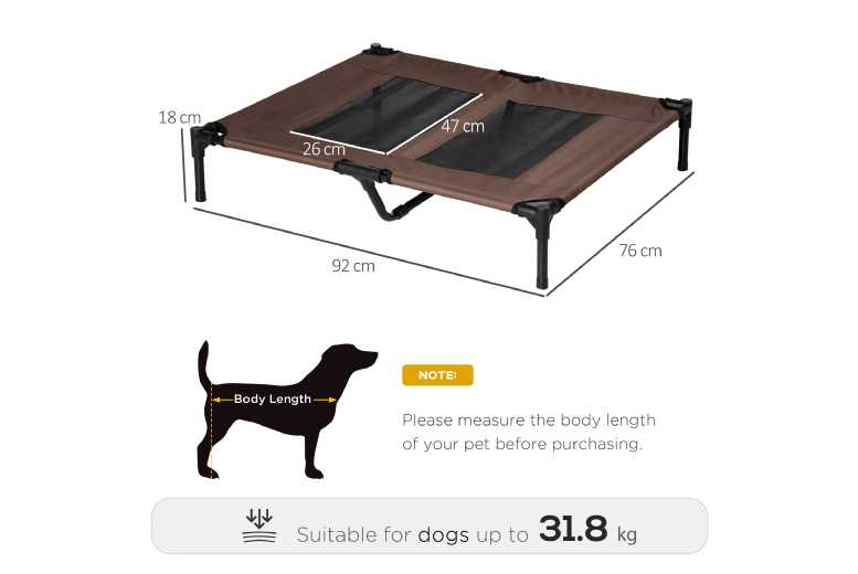 PawHut Elevated Cooling Pet Bed for Small Pets – Portable, Easy Clean & Durable | Wowcher