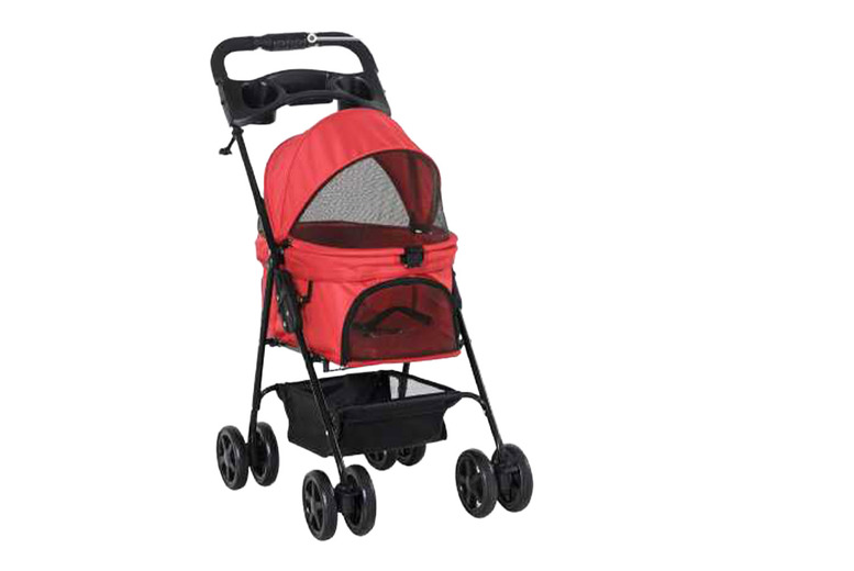 PawHut Foldable Dog Stroller – Lightweight, Safe & Compact for Small Breeds (Vibrant Red) | Wowcher PawHut Foldable Dog Stroller – Lightweight, Safe & Compact for Small Breeds (Vibrant Red) | Wowcher