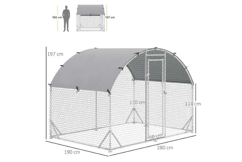 PawHut Walk-In Chicken Coop – Water-Resistant Fortress PawHut Walk-In Chicken Coop – Water-Resistant Fortress