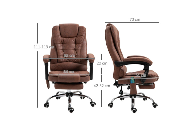 Vinsetto Microfibre Reclining Massage Sofa Chair – Heated, Adjustable, Modern Executive Style | Wowcher Vinsetto Microfibre Reclining Massage Sofa Chair – Heated, Adjustable, Modern Executive Style | Wowcher