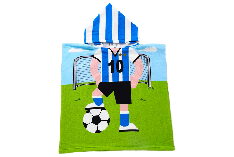 Kids Microfibre Hooded Beach Towel – Quick Dry, Fun Prints, Ages 3-10 | Wowcher