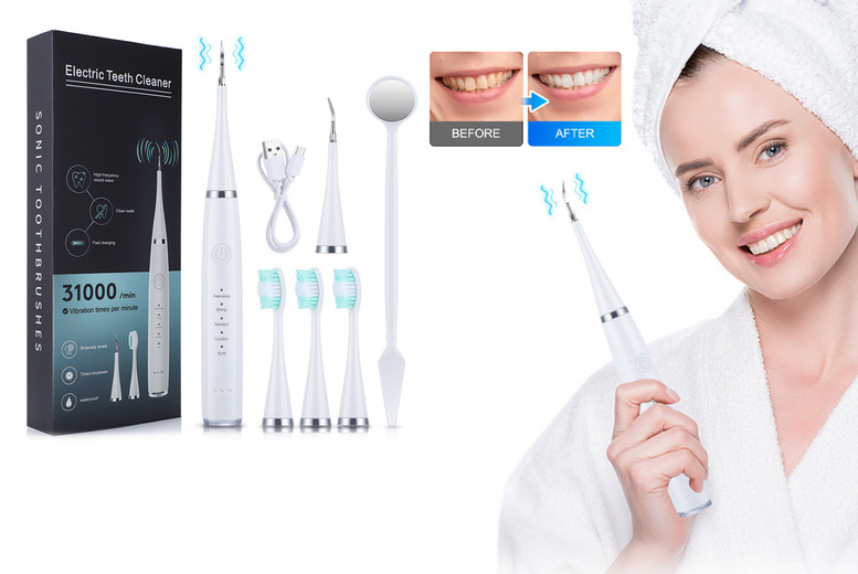 Sonic Electric Toothbrush and Dental Scaler Set
