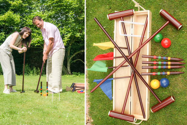 Wooden Boxed Croquet Game Royal York | Garden | Offer Price £ 75.00 Wooden Boxed Croquet Game Royal York | Garden | Offer Price £ 75.00