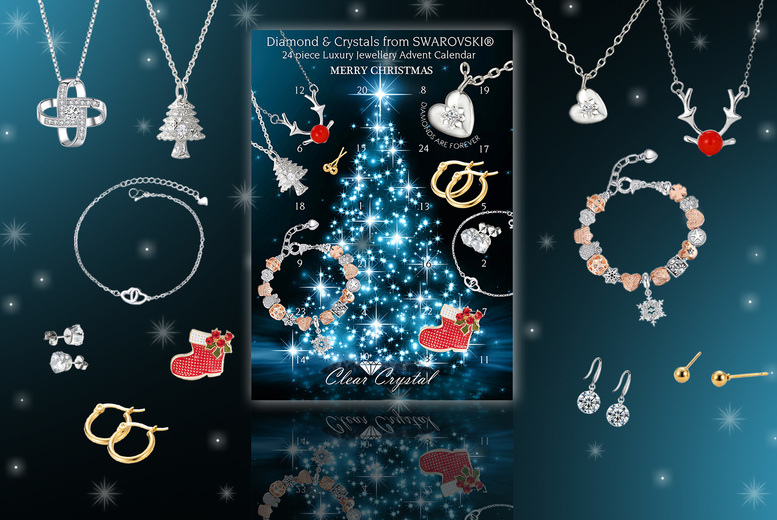 24 Day Diamond & Crystal Jewellery Advent Calendar