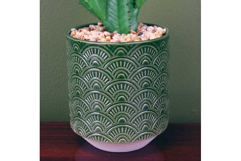 23cm Potted Artificial Cactus – Low Maintenance Indoor Succulent Plant | Wowcher