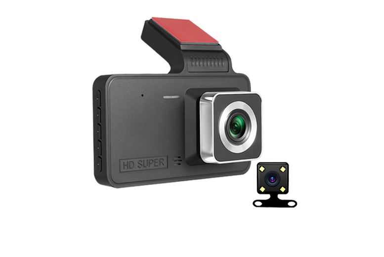 4” Large Screen Car Dashcam – 2 Lens Options | Wowcher