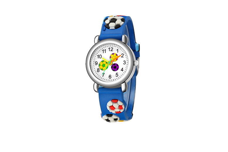 Kid’s Unique Cartoon Football Watch – Choose from Four Vibrant Colours | Wowcher