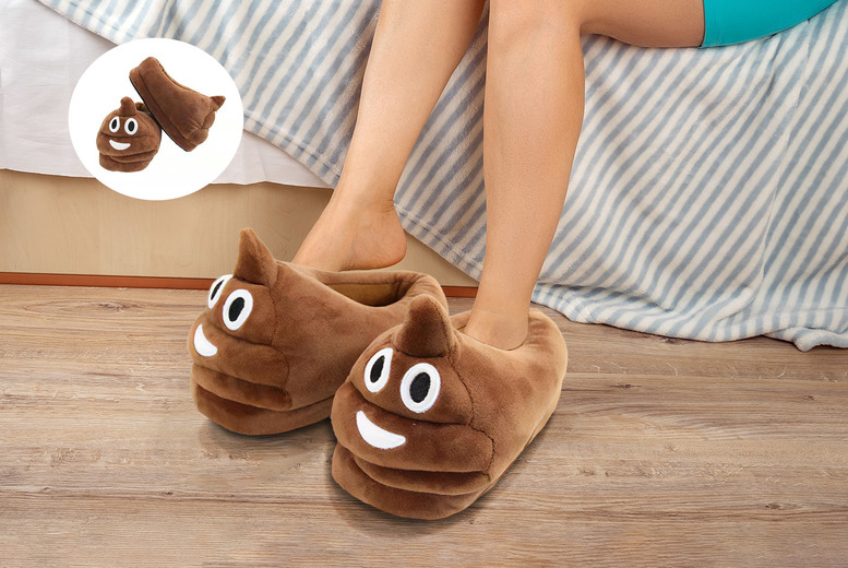 Unisex Cute Poop Emoji Funny Slippers