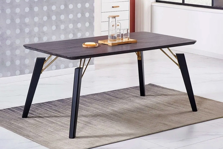 Rectangular Wooden Dining Table | Wowcher