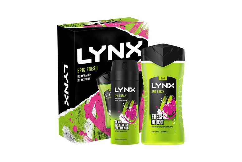 Lynx Epic Fresh Boost Body Wash & Spray Set For Men | Wowcher