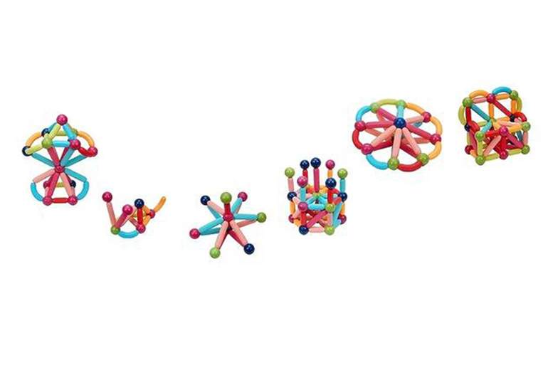 Kid's Magnetic Interactive Building Blocks 15, 36, 64 & 100 Pieces | Wowcher