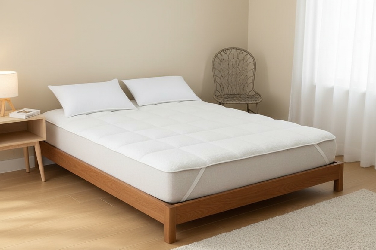 Sherpa Fleece Reversible Mattress Topper – Hotel Quality, Hypoallergenic, 5 Sizes | Wowcher