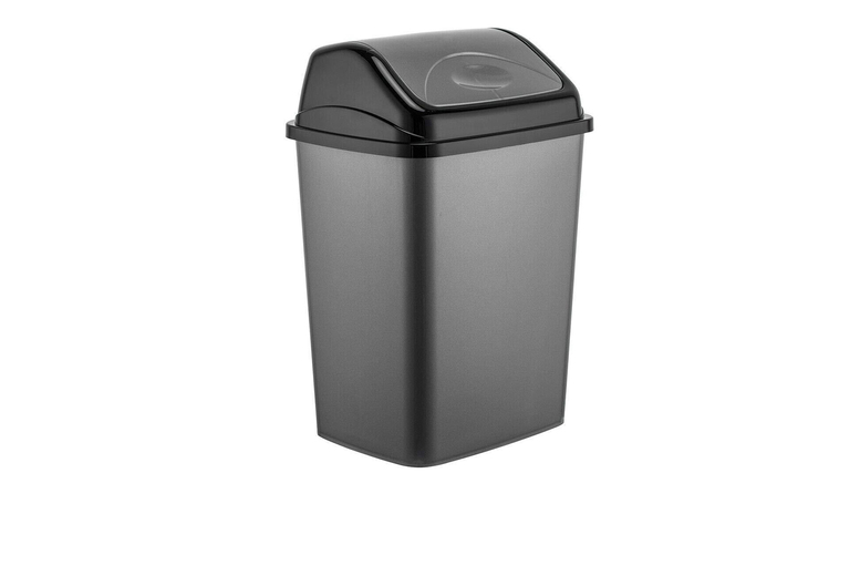 50L Plastic Flip Top Waste Bin with Swing Lid | Wowcher 50L Plastic Flip Top Waste Bin with Swing Lid | Wowcher