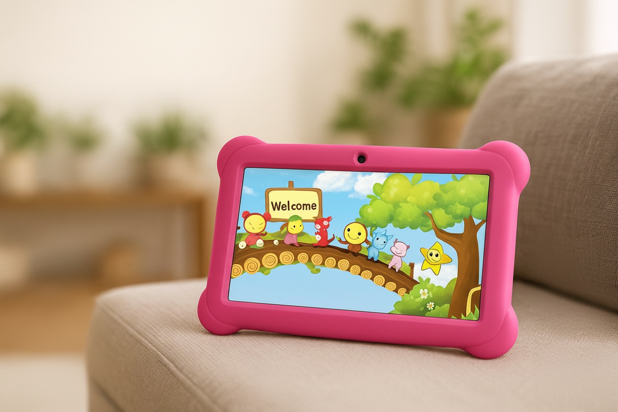Kids 7” HD Learning Tablet – Portable High Performance Android Device – 7-inch Display, Quad-Core, Multiple Storage Options | Wowcher Kids 7” HD Learning Tablet – Portable High Performance Android Device – 7-inch Display, Quad-Core, Multiple Storage Options | Wowcher