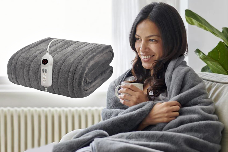 Large Electric Blanket Heated Throw