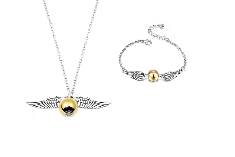 Harry Potter Jewellery Set: Enchanting Necklace & Bracelets | Wowcher Harry Potter Jewellery Set: Enchanting Necklace & Bracelets | Wowcher