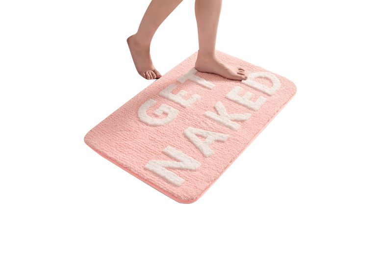 Supersoft Tufted Mat with Slogan in 2 Sizes and 3 Colours | Wowcher