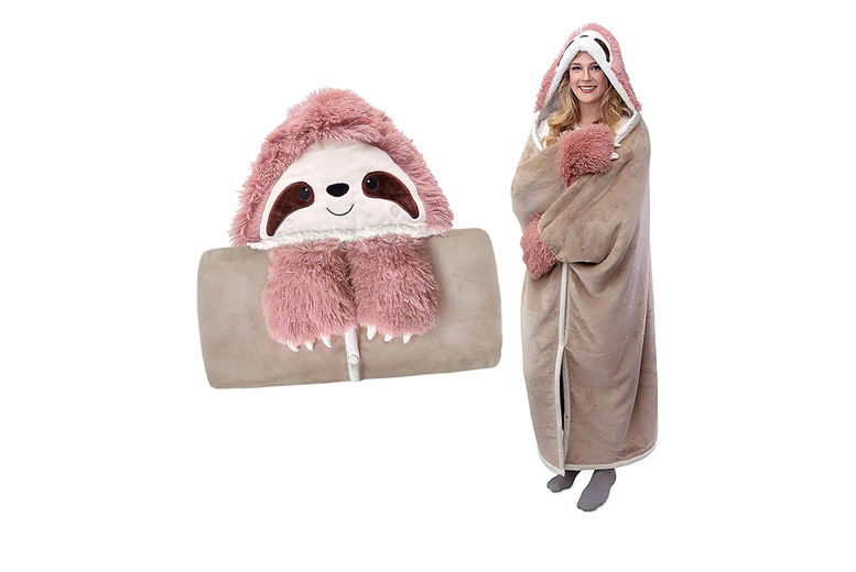 Unisex Brown Fluffy Animal Hooded Wearable Blanket – Lightweight Summer Loungewear for All Genders | Wowcher Unisex Brown Fluffy Animal Hooded Wearable Blanket – Lightweight Summer Loungewear for All Genders | Wowcher