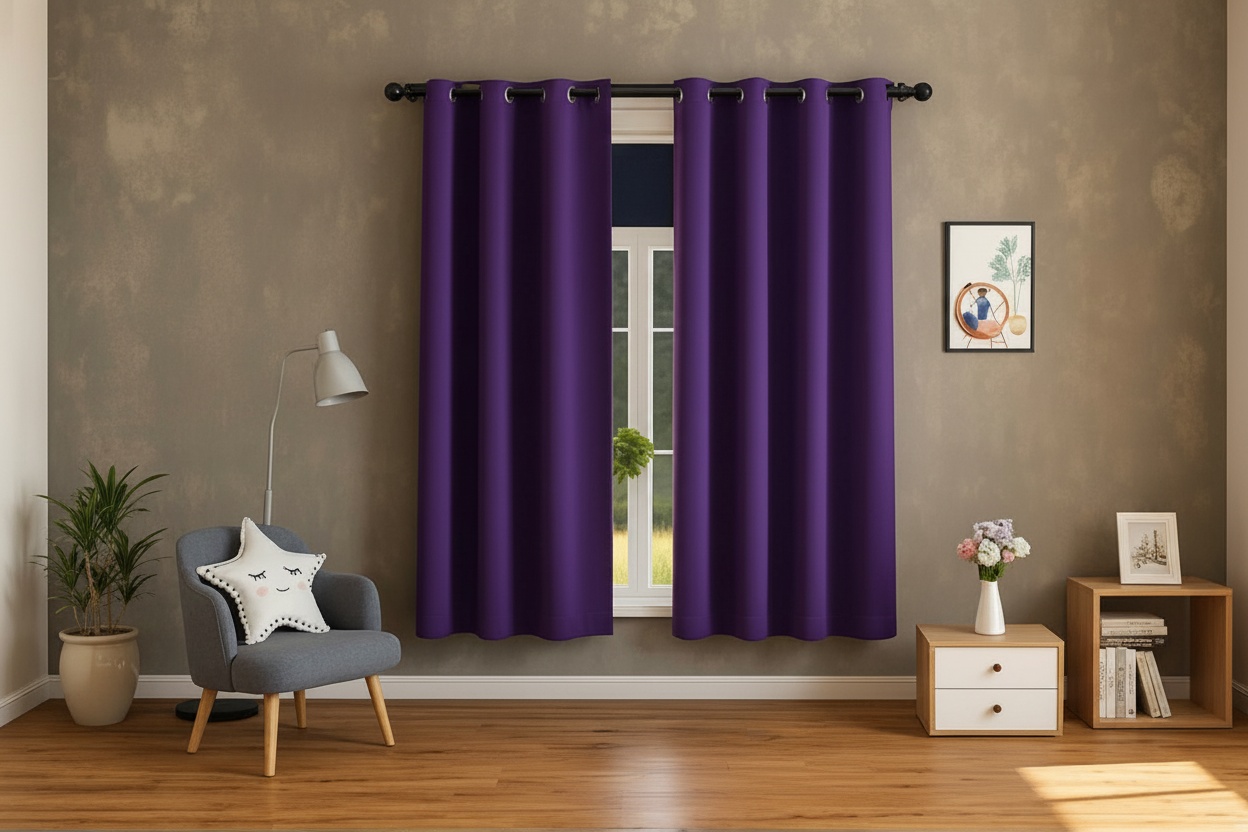 Thermal Insulated Blackout Curtains in 9 Colour Options | Wowcher