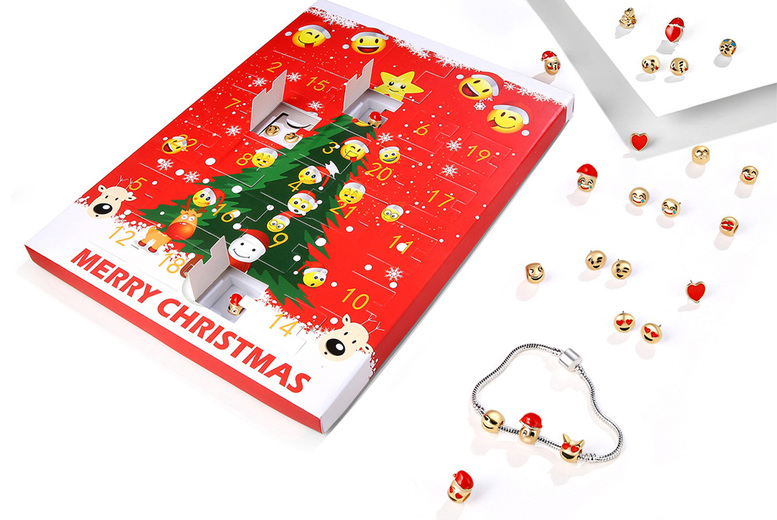 Christmas Emoji Charm Bracelet – Advent Calendar