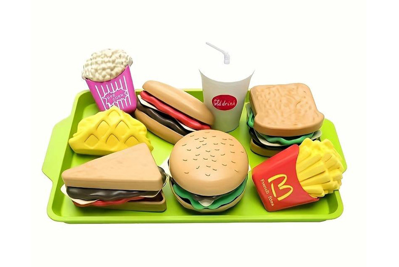 Kids Fast Food Burger Set - 27 pcs! | Wowcher
