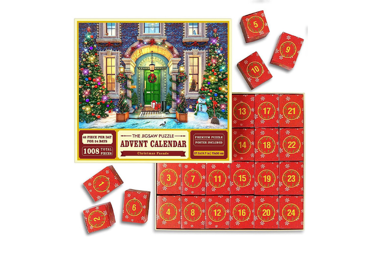 Christmas House Puzzle Advent Calendar – 1008 Pieces! | Wowcher