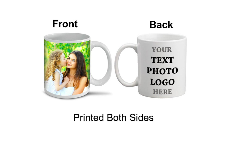 Personalised White Ceramic Photo Mug – Customisable, Dishwasher & Microwave Safe Tableware | Wowcher