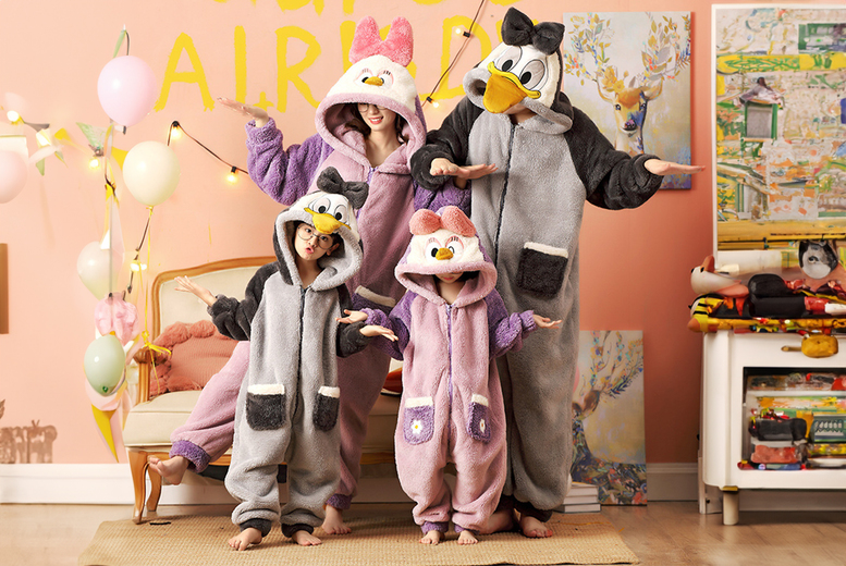 Fluffy Disney Inspired Family Flannel Onesie Pyjamas