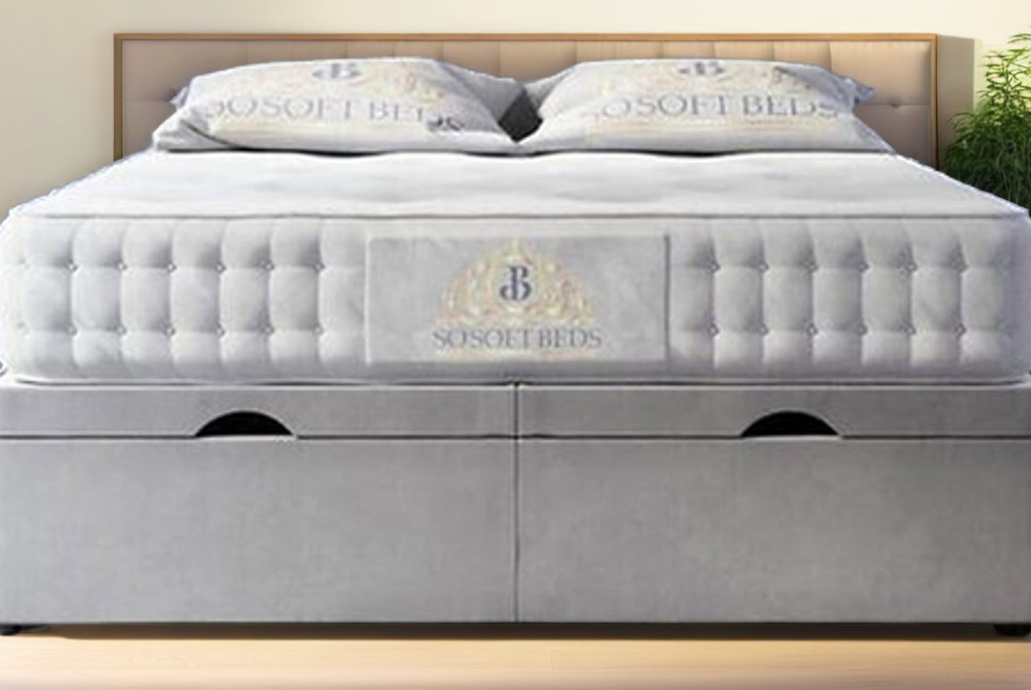 Ottoman Bed Frame with Floor Headboard and Storage in 8 Options Ottoman Bed Frame with Floor Headboard and Storage in 8 Options