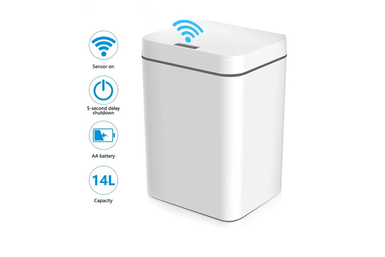Smart Automatic Induction Trash Can in 2 Colours | Wowcher