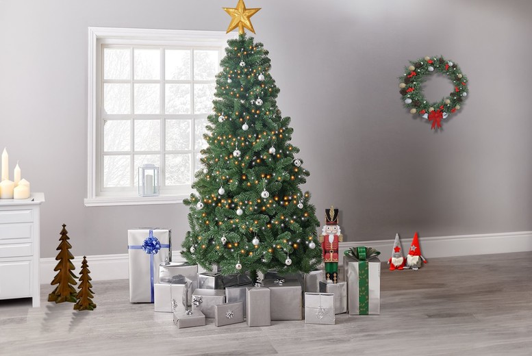 7ft Scandinavian Tips Artificial Spruce Christmas Tree