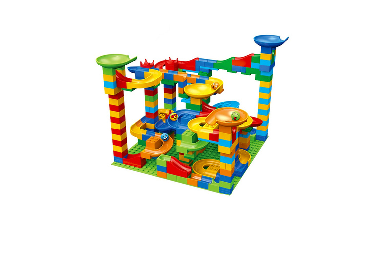 Kids Silly Face Marble Run Building Block Set – From 72pc to 514pc! | Wowcher