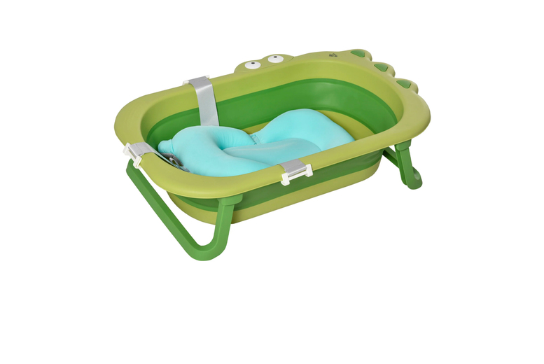 Ergonomic Baby Bathtub with Baby Cushion! | Wowcher