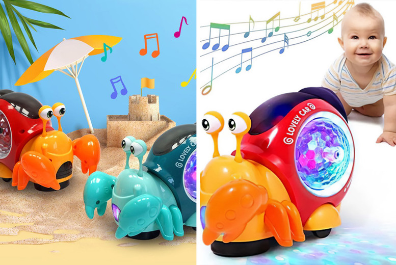 Kids' Crawling Snail Crab Musical Toy at LivingSocial