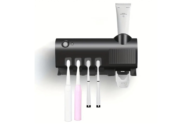 UV Toothbrush Holder & Steriliser – Smart Oral Care, 2 Colours, USB Rechargeable | Wowcher