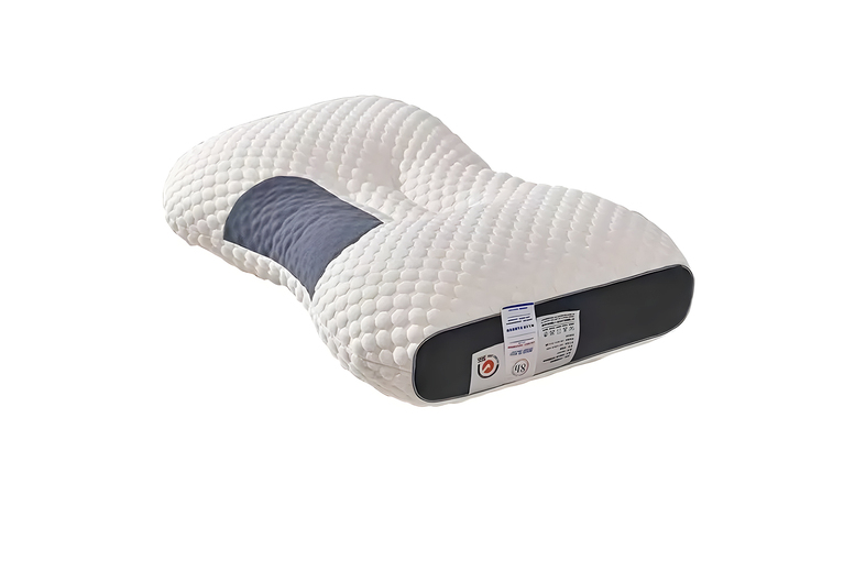 Orthopaedic Memory Foam Cervical Pillow - Ergonomic, Breathable Knitted Cotton, 74x48cm | Wowcher