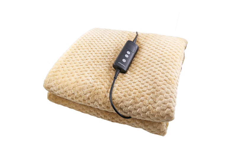 XL Electric Heated Fleece Blanket – Machine Washable, 10 Heat Settings, Large Double, Energy Saving, Modern Waffle Design | Wowcher