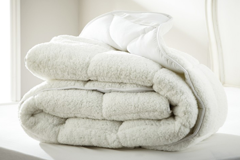 Sherpa Reversible Teddy Fleece Mattress Topper - 3 Sizes | Wowcher