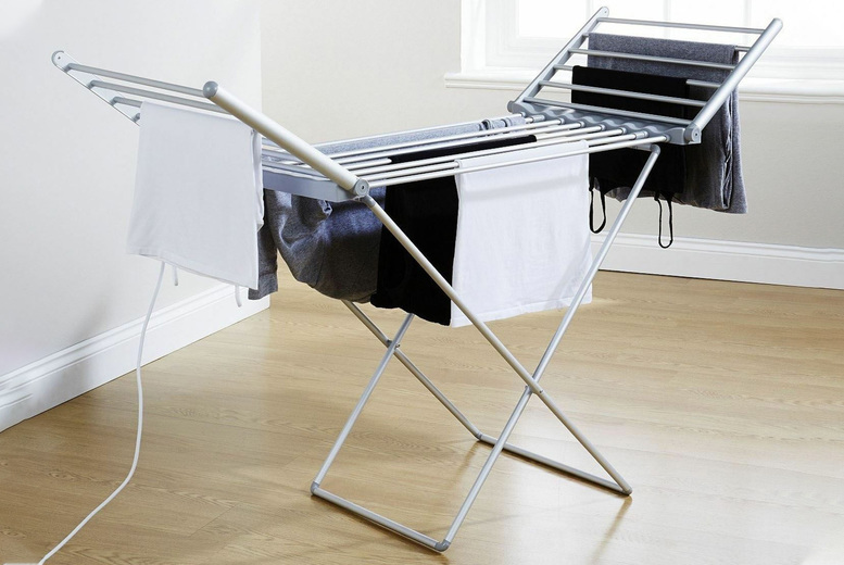 Winged Heated Clothes Airer
