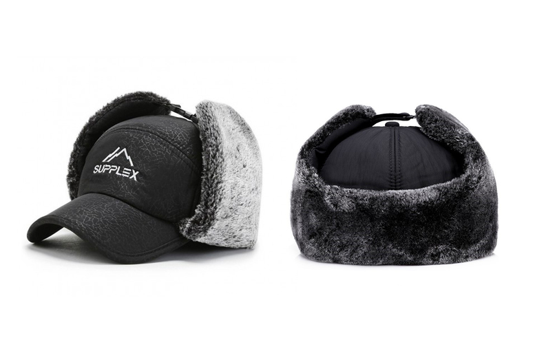 Unisex Navy 3 in 1 Warm Hat with Earflap and Removable Mask – 6 Colours | Wowcher