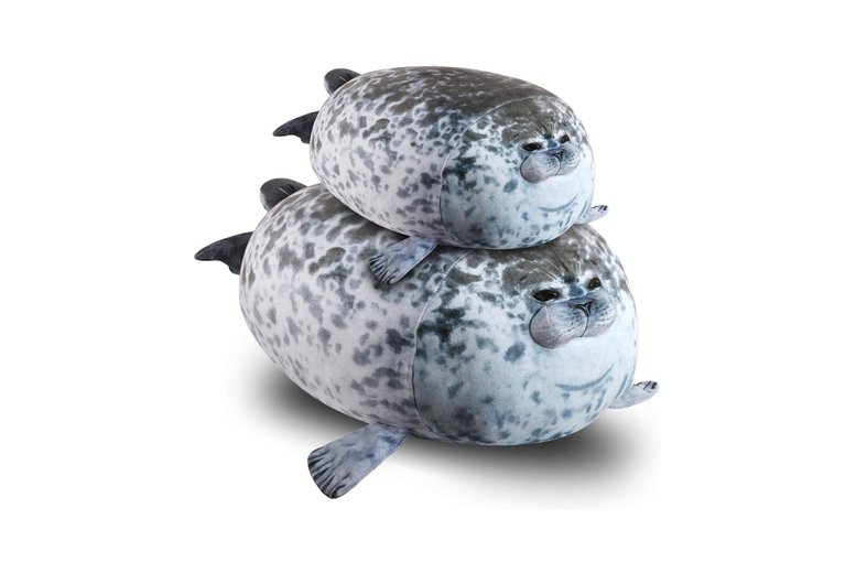 Ultra-Soft Plush Chubby Blob Seal Pillow - Skin-Friendly, Lifelike Design, 4 Sizes | Wowcher