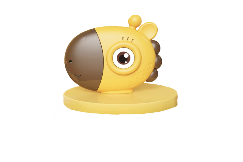 Kids’ Large Screen Educational Card Reader – Durable Plastic, Giraffe Design, 60 Double-Sided Flashcards | Wowcher