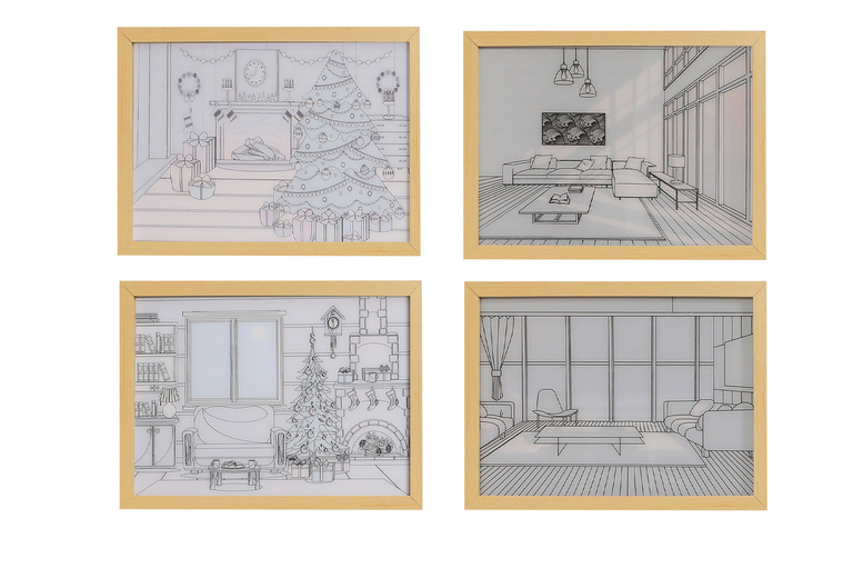 LED Illuminated Framed Painting – 4 Designs! | Wowcher