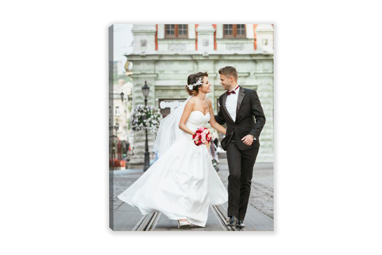 Personalised Photo Canvas Wall Art – A4 (12in x 8in), Hand-Stretched Pinewood Frame, Custom Print | Wowcher