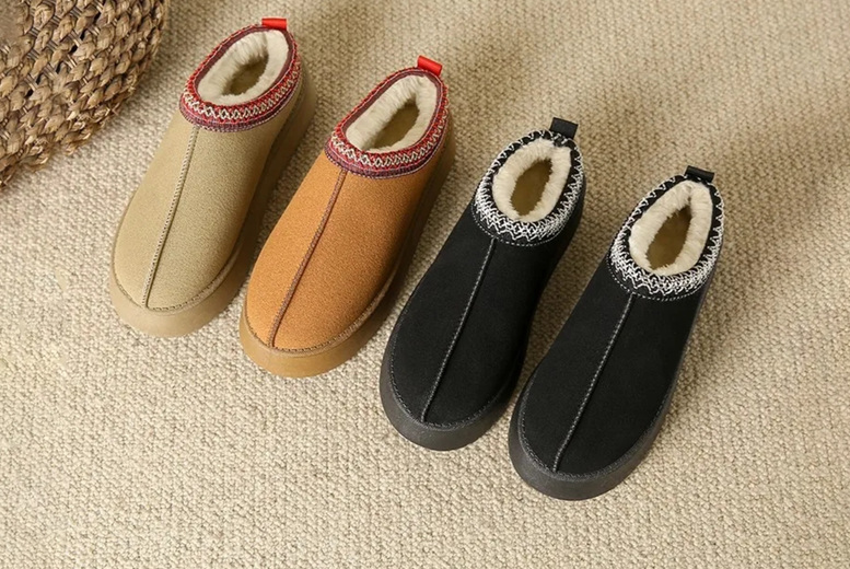 Womens Ugg Inspired Platform Boots in 3 Colours and 8 Sizes